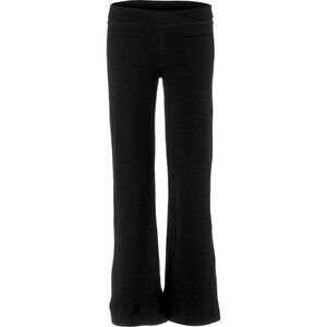 Ibex Womens Size Medium Black Izzi Merino Wool Blend Wide Leg Pants Made in USA